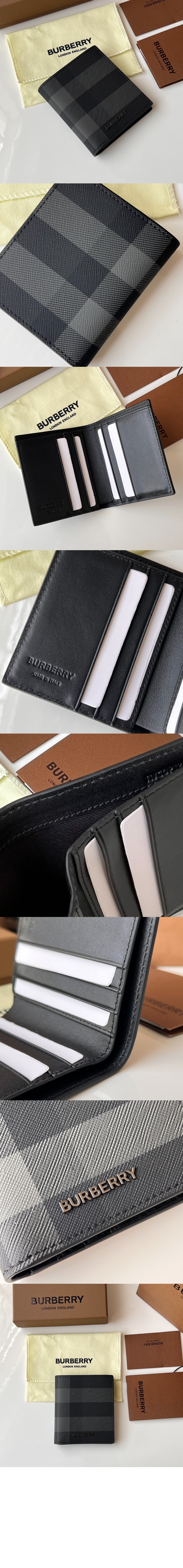 체크 폴딩 카드 케이스 80732761 > Bifold Wallet - 반지갑