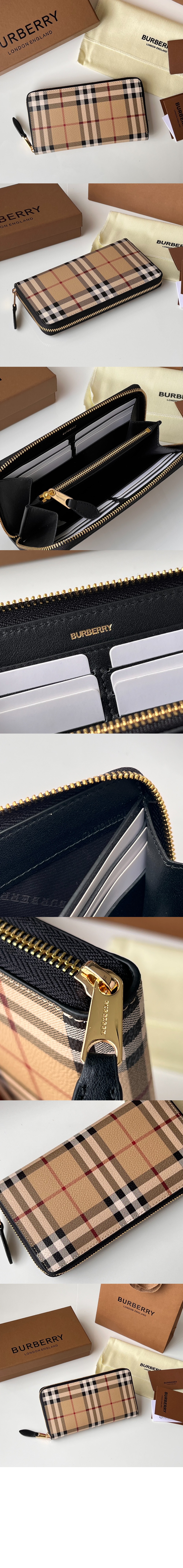 체크 지퍼 지갑 80705981 > Zipper Long Wallet - 지퍼 장지갑