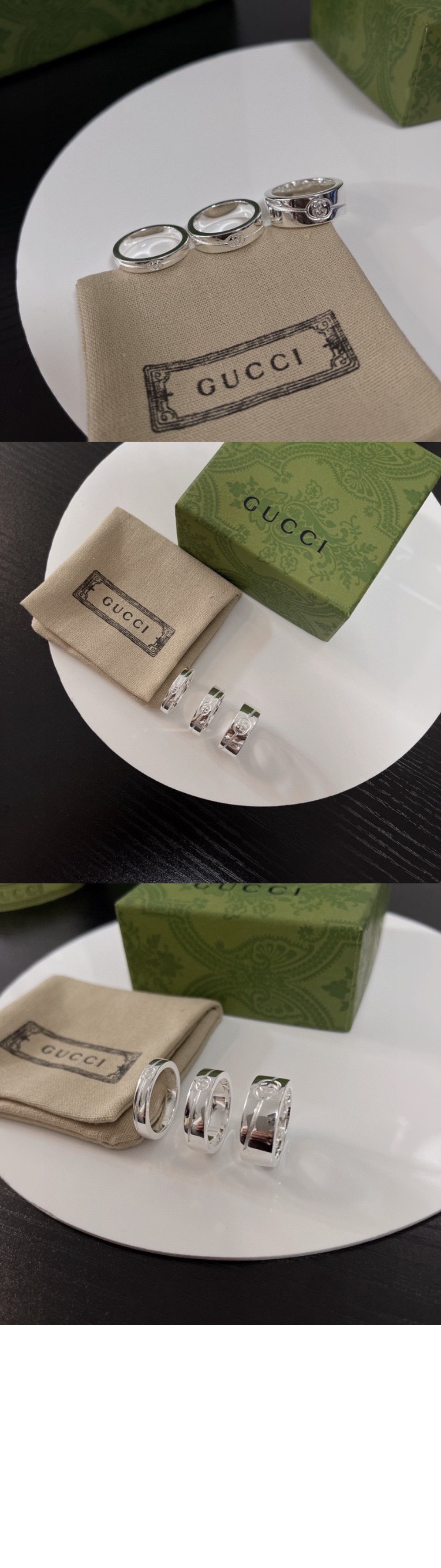 다이애그널 인터로킹 G 씬 반지 774049 > Etc - 기타제품