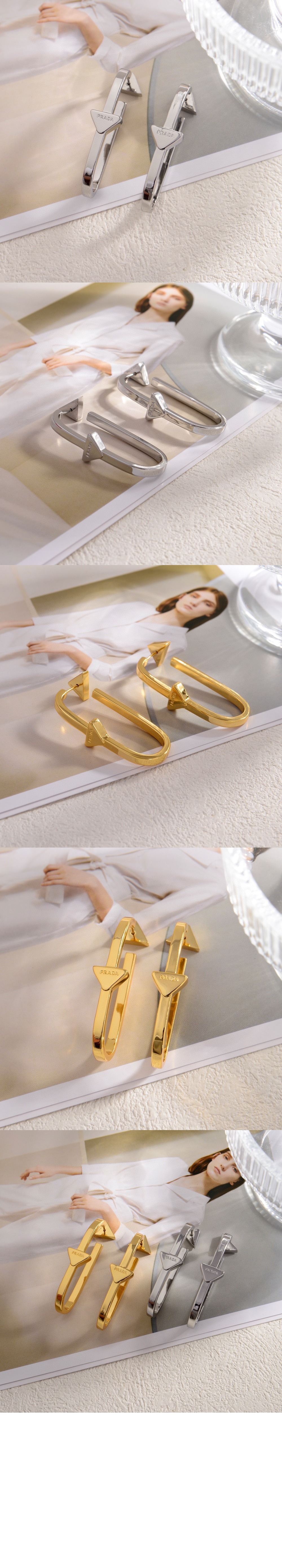 메탈 귀걸이  1IO084 > 프라다