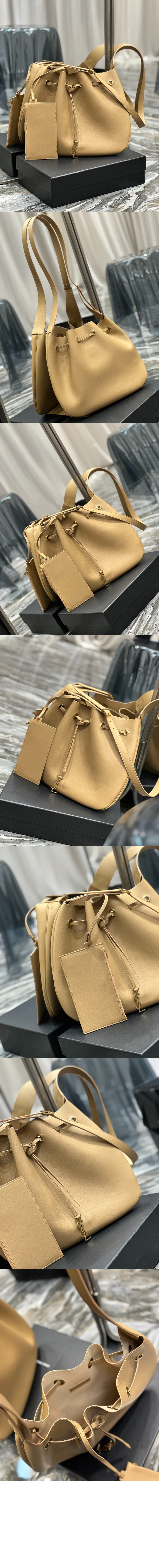 스무스 가죽 소재의 PARIS VII 라지 플랫 호보백 697941 > Paris - 파리