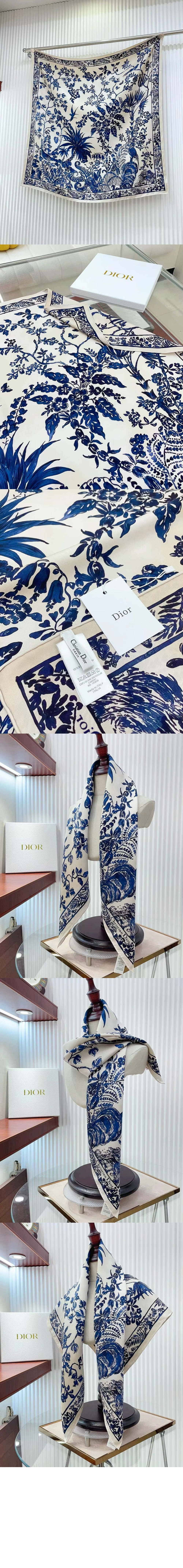 90 스퀘어 스카프 44IDY > 디올