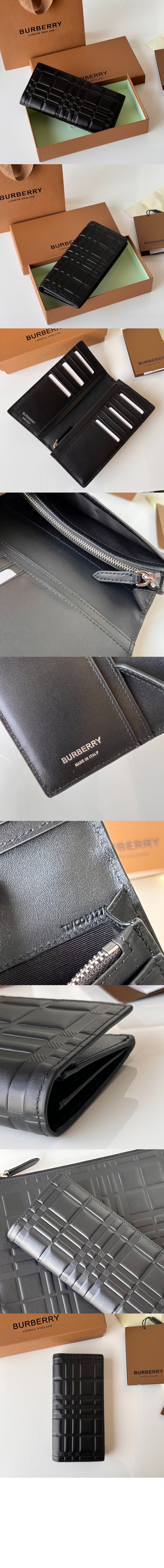 체크 엠보 가죽 장지갑 80548501 > Flap Long Wallet - 플랩 장지갑