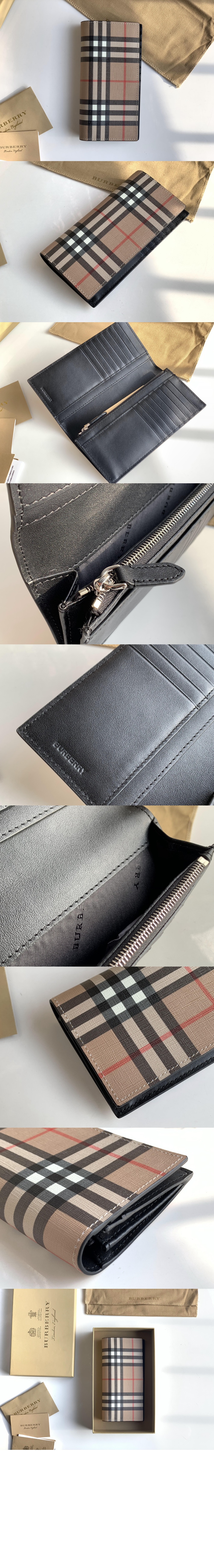 빈티지 체크 E-캔버스 장지갑 80166131 > Vintage Check Wallet - 빈티지 체크 지갑