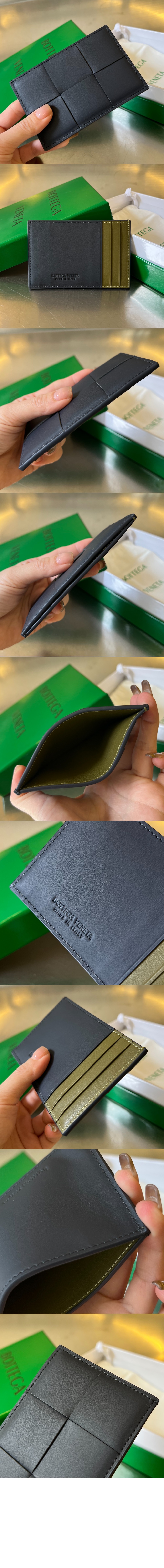 베네타 카세트 신용카드 케이스 다크 그린 649597 > Cassette - 카세트