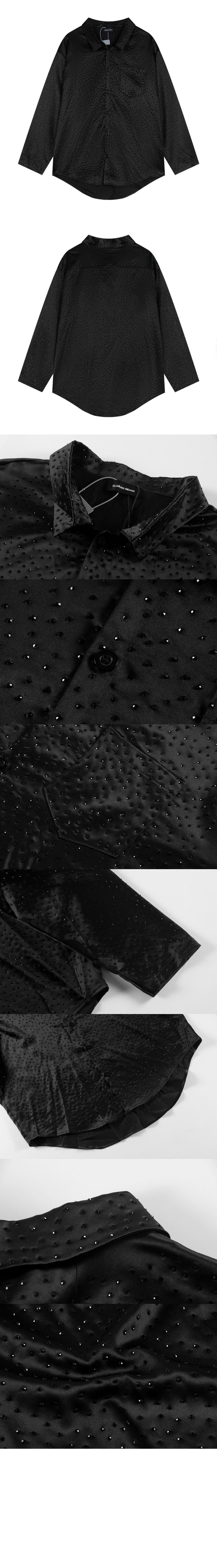 라인스톤 미니멀 라지 핏 셔츠 > Etc - 기타제품