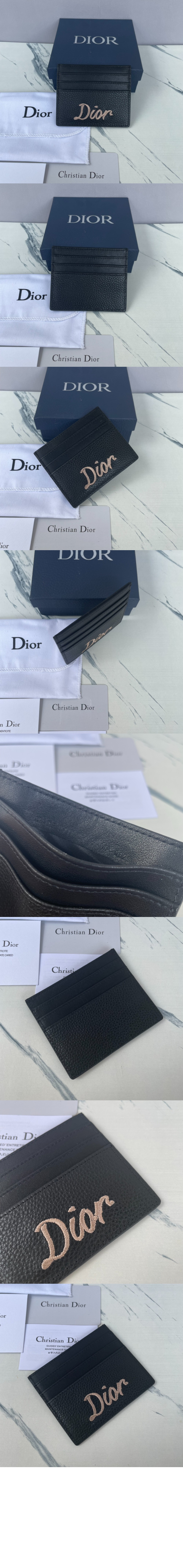 Dior 리본 로고 카드홀더 곡면 소가죽 2ESCH > Etc - 기타제품