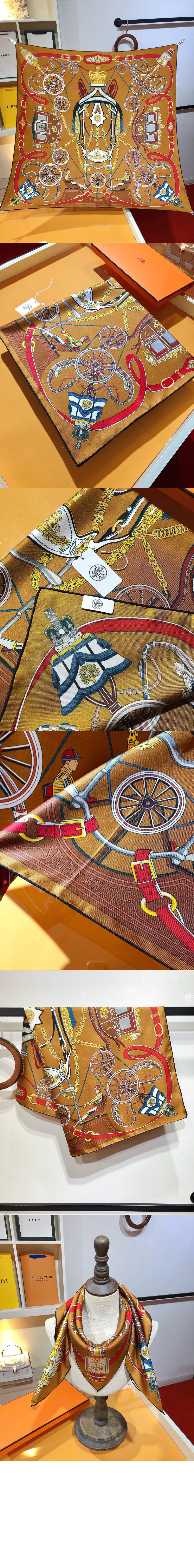 Stately Wheels 스카프 90 > 에르메스