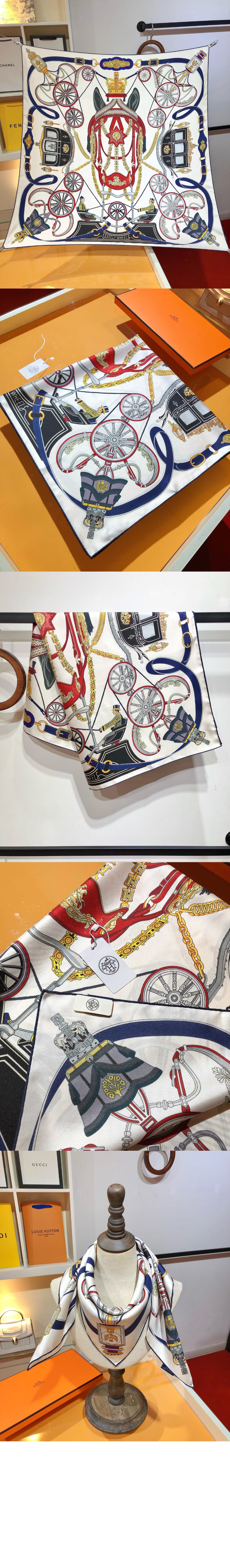 Stately Wheels 스카프 90 > 에르메스