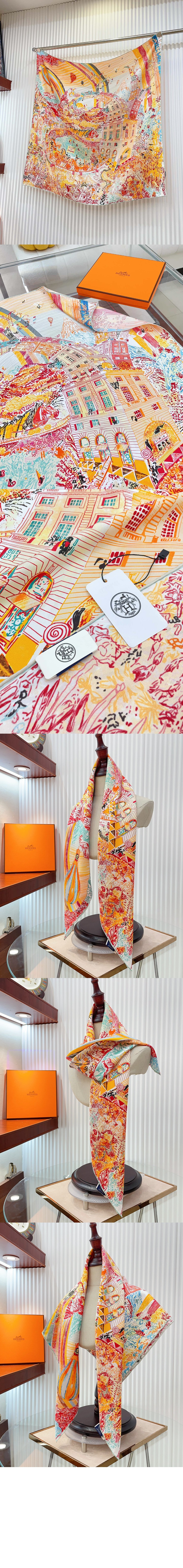 Les Folies du Faubourg 스카프 90 > 에르메스