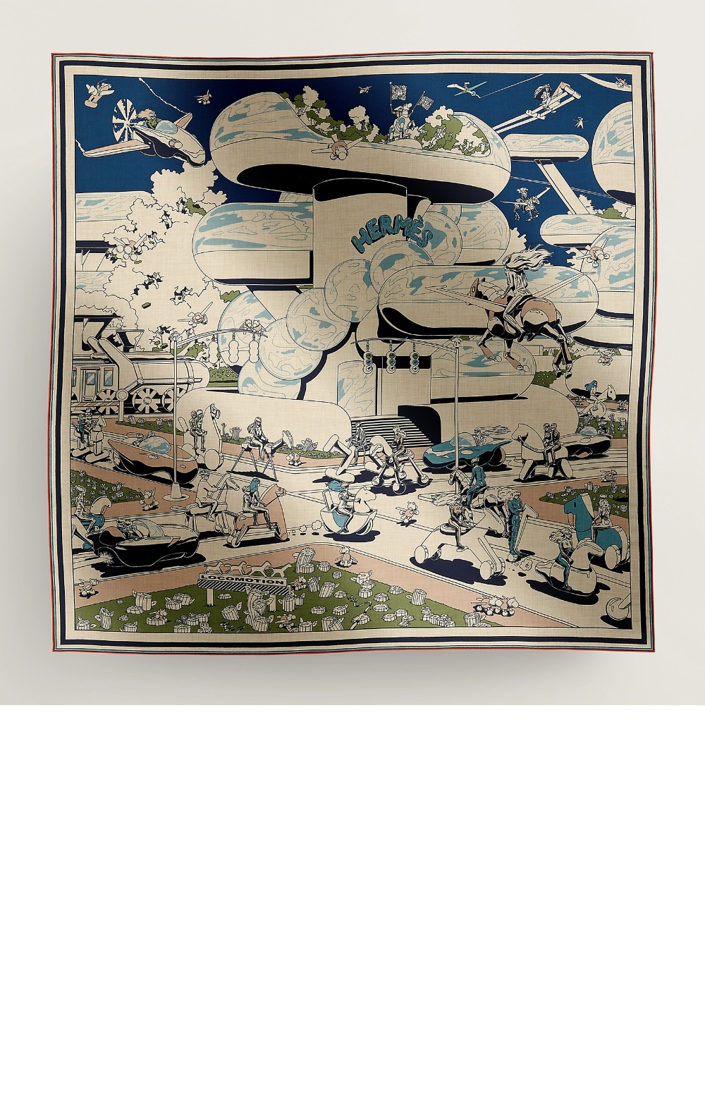 Les Roues de Phaeton Bandana 숄140 > 에르메스