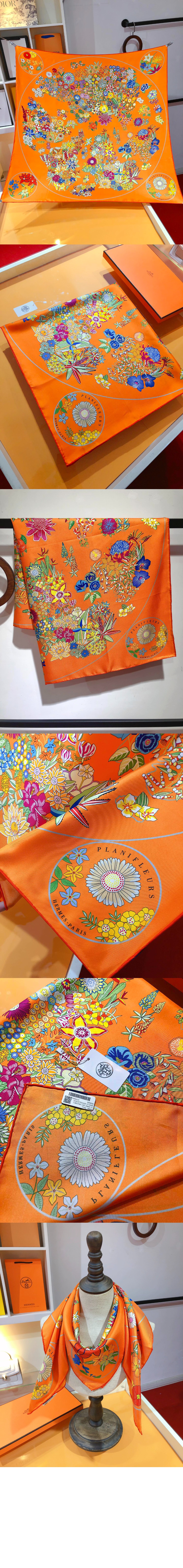 Planifleurs 스카프 90 > 에르메스