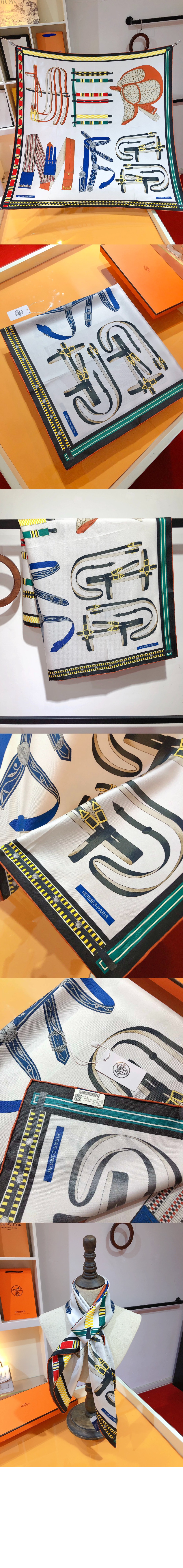 Planifleurs 스카프 90 > 에르메스