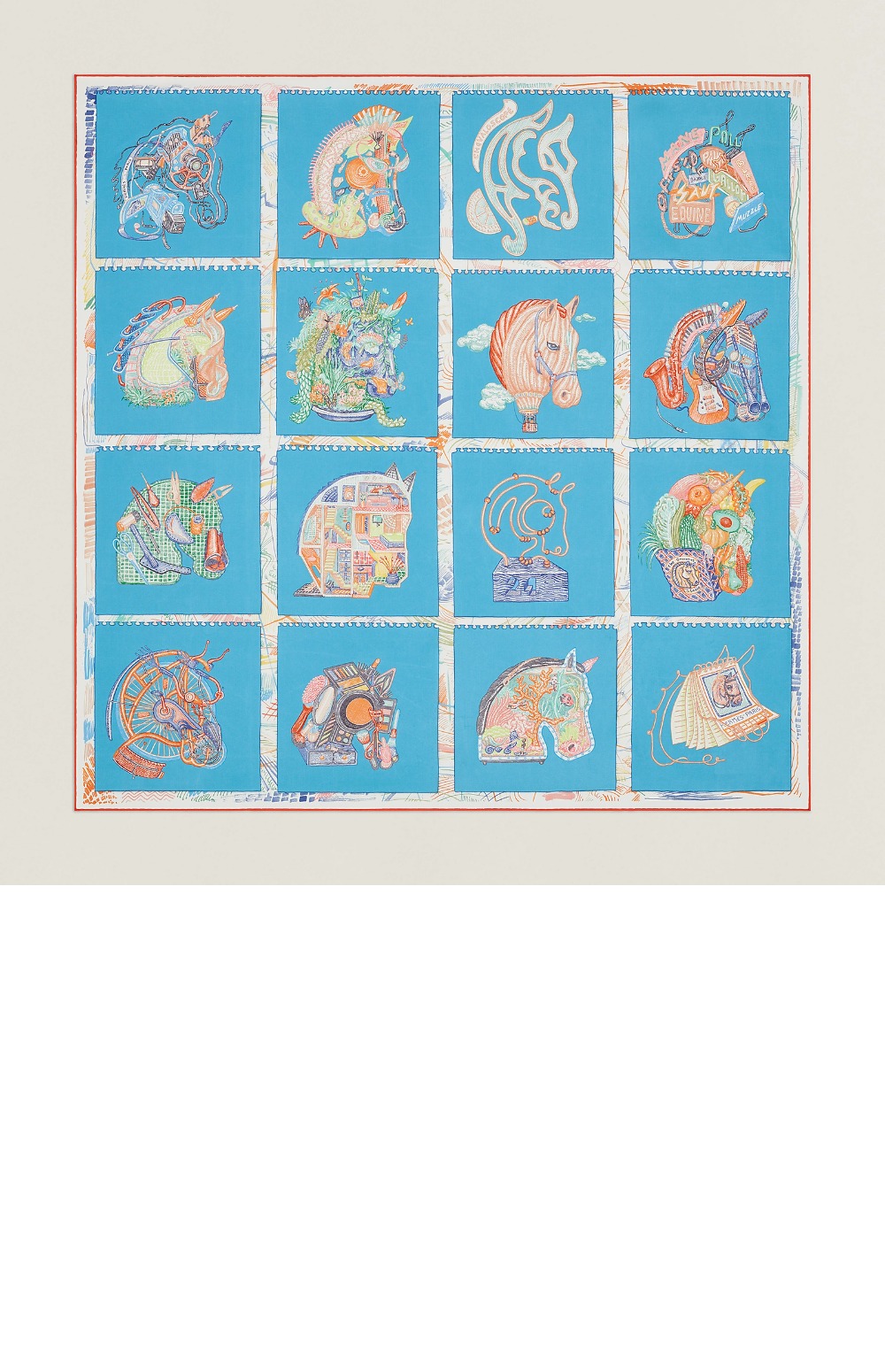 Horse Prism 스카프 90 > 에르메스