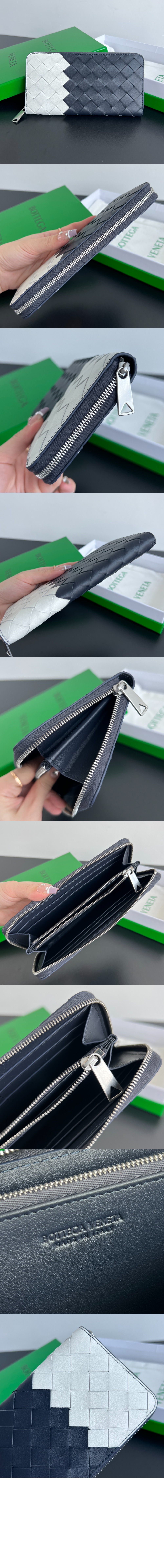 인트레치아토 지퍼-어라운드 지갑 749427 > Intrecciato Card Case - 인트레치아토 카드지갑