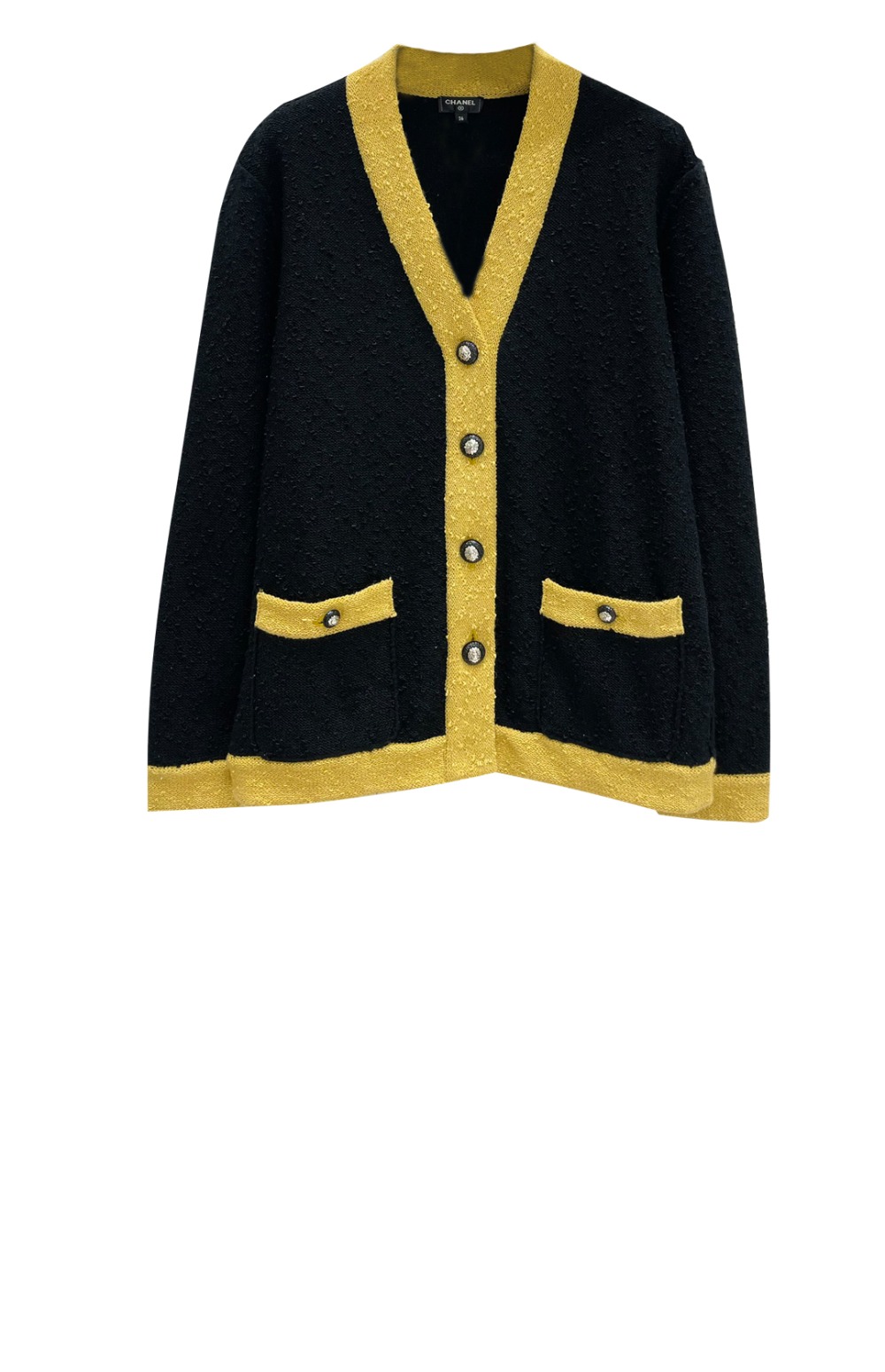 로고 쇼트 코트 > 샤넬