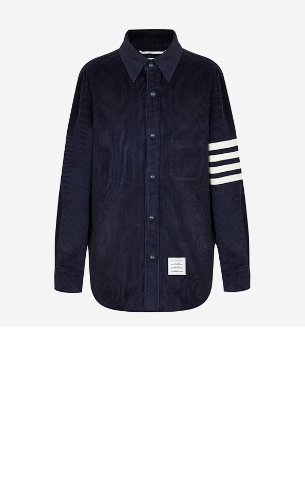 로고 프린트 셔츠 톱 > 톰브라운