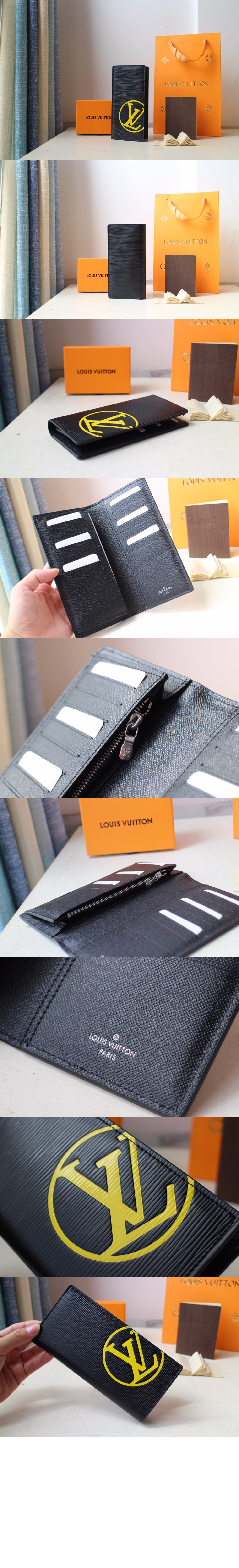 에삐 레더 LV 서클 로고 브라짜 월릿 장지갑  M67910 > Brazza - 브라짜 월릿