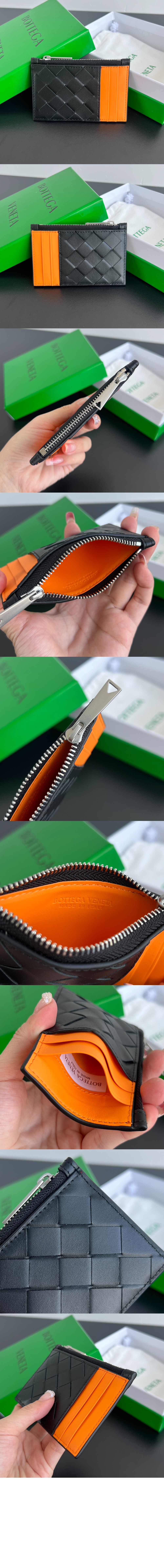 인트레치아토 지퍼 카드 케이스 755985 > Intrecciato Card Case - 인트레치아토 카드지갑