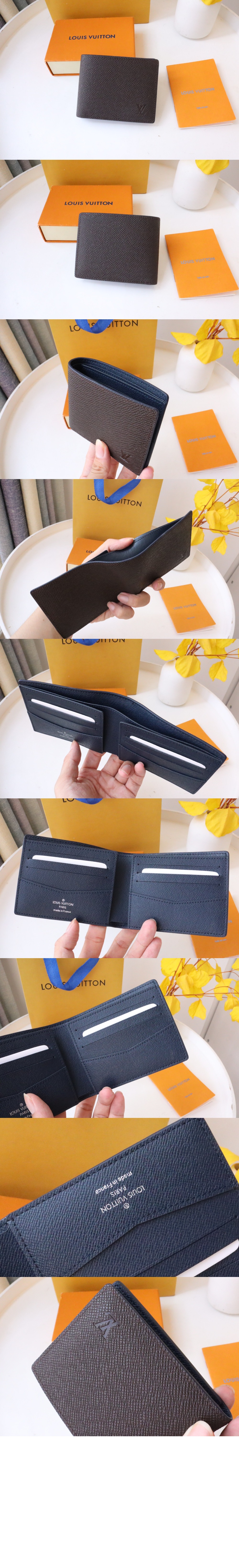 슬렌더 월릿 투톤 타이가 레더 반지갑 글래시어 M81628 > Slender - 슬렌더