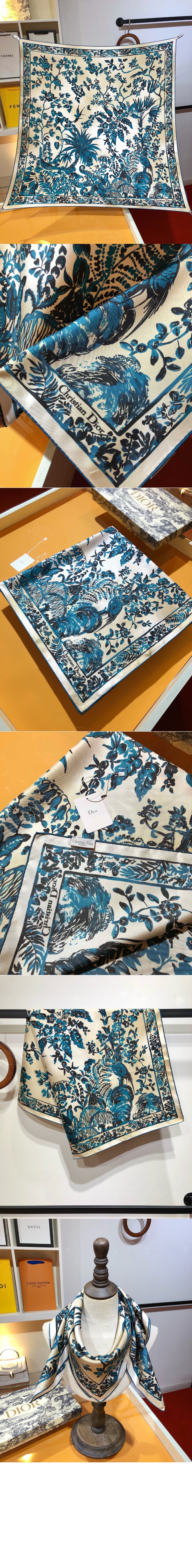 Idylle 90 스퀘어 스카프 44IDY > 디올