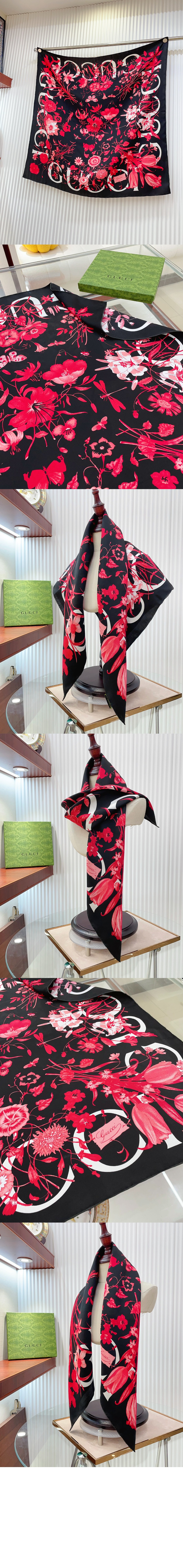 플로라 프린트 실크 까레 > Etc - 기타제품