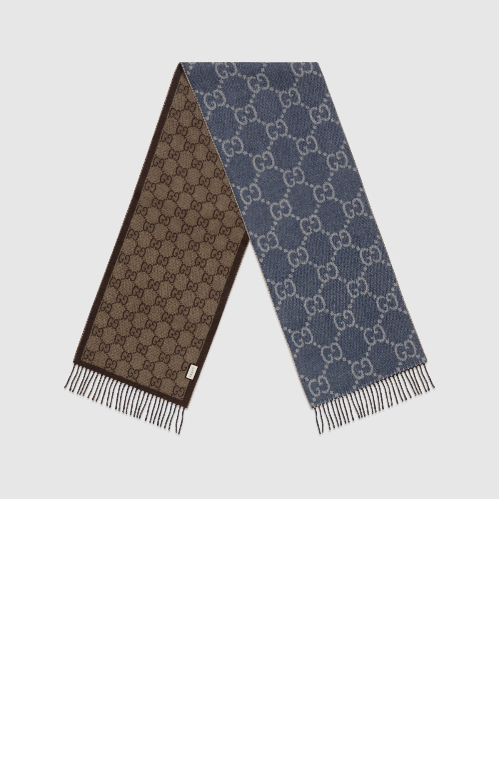 태슬 디테일의 GG 자카드 니트 스카프 676610 > Etc - 기타제품