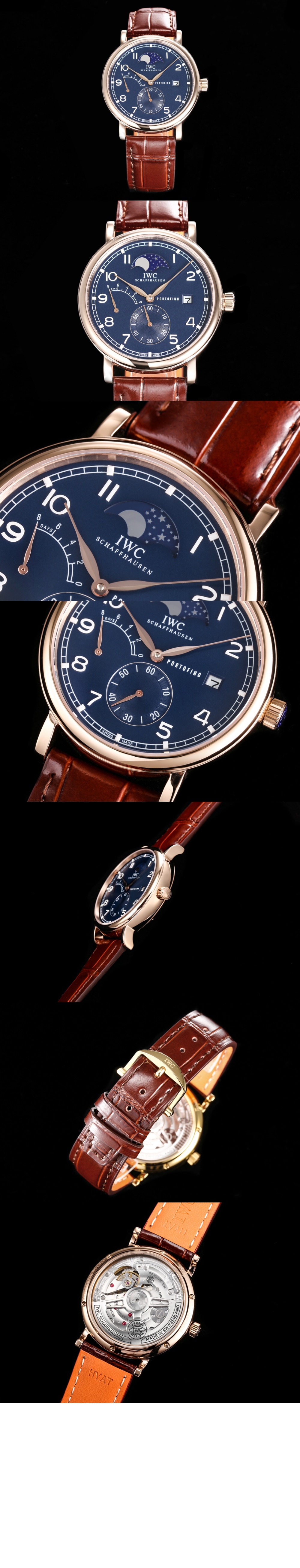 포르토피노 핸드 와인드 문 페이즈 42 IW510103 > Portofino - 포르토피노