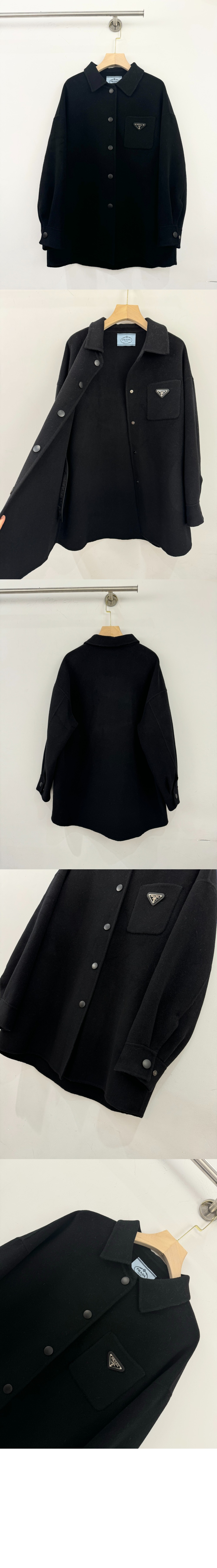 로고 프린트 셔츠 톱 > 프라다