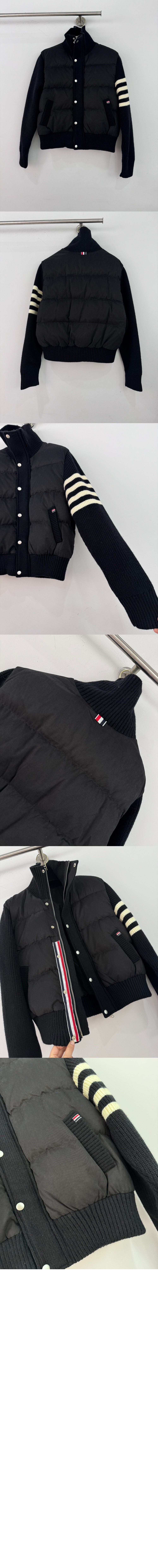 로고 쇼트 코트 > 톰브라운