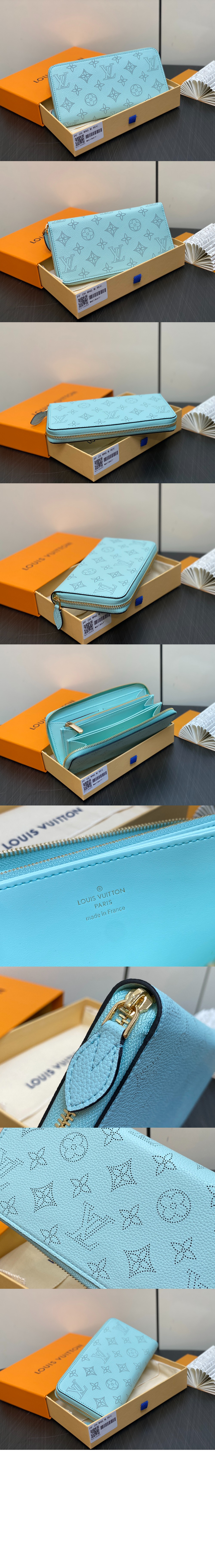 펀칭 로고 지퍼 여밈 가죽 지갑 M83489 > Zippy - 지피 지갑