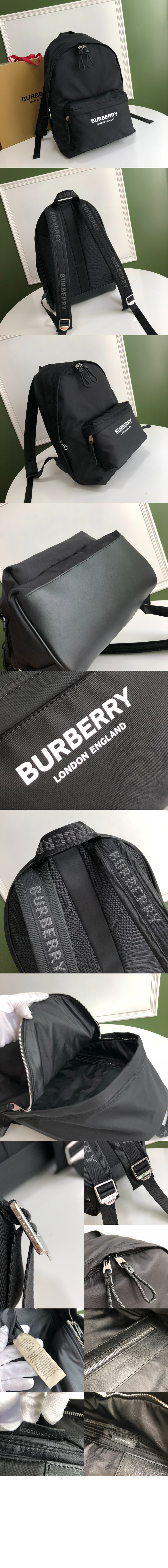 로고 프린트 나일론 백팩 80210841 > Backpack - 백팩