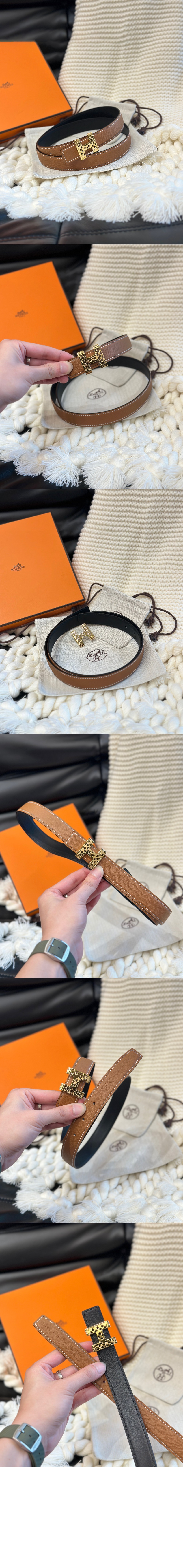 양면 가죽 벨트 > 에르메스