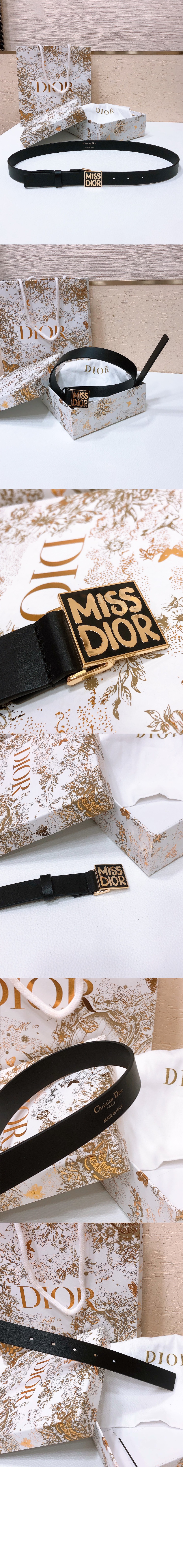 Miss Dior Graffiti 벨트 B0598 > 디올