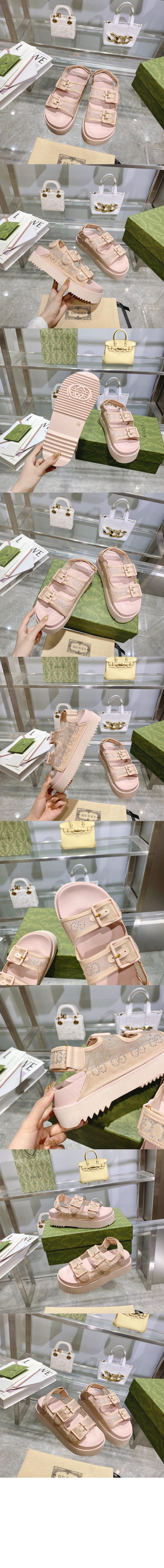 크리스탈 GG 샌들 693404 > Double G - 더블 G