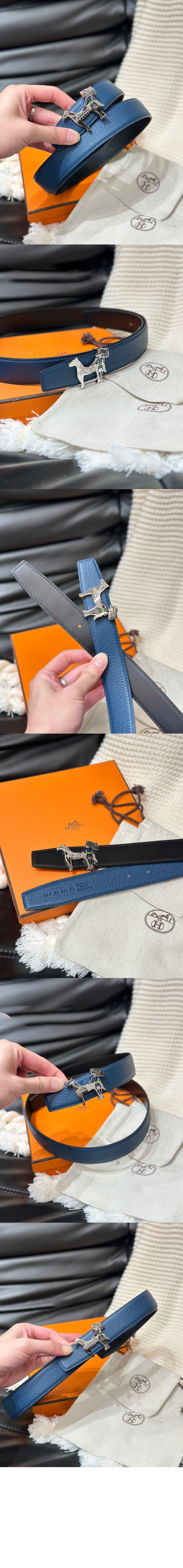 Artificier 벨트 버클 리버서블 가죽 스트랩 > 에르메스