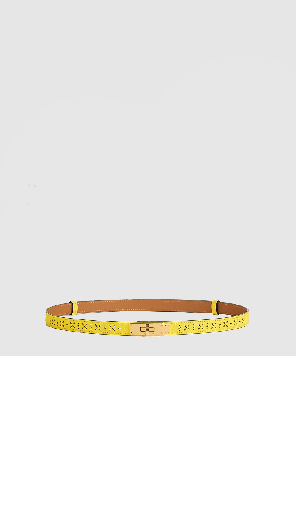 송아지 가죽 펀칭 벨트 > 에르메스