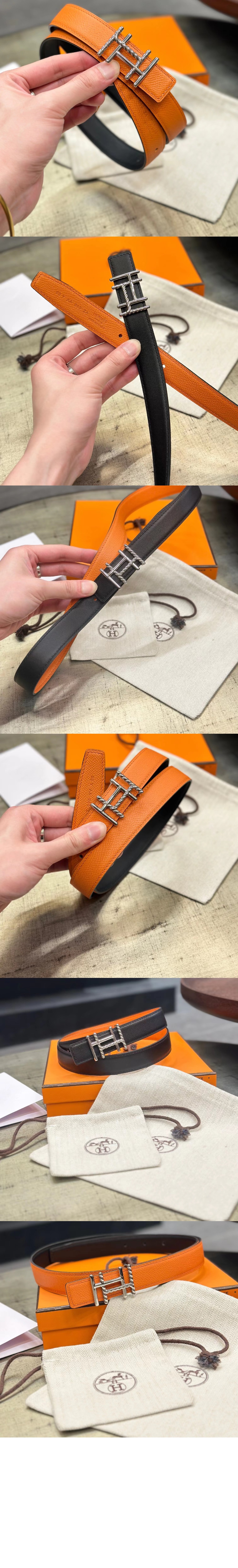 양면 가죽 벨트 > 에르메스