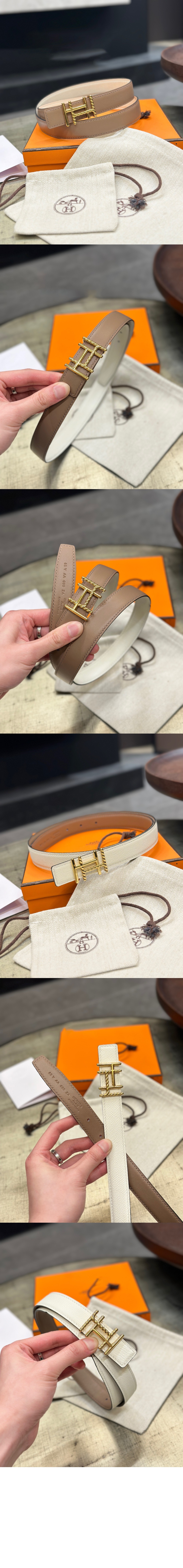 양면 가죽 벨트 > 에르메스