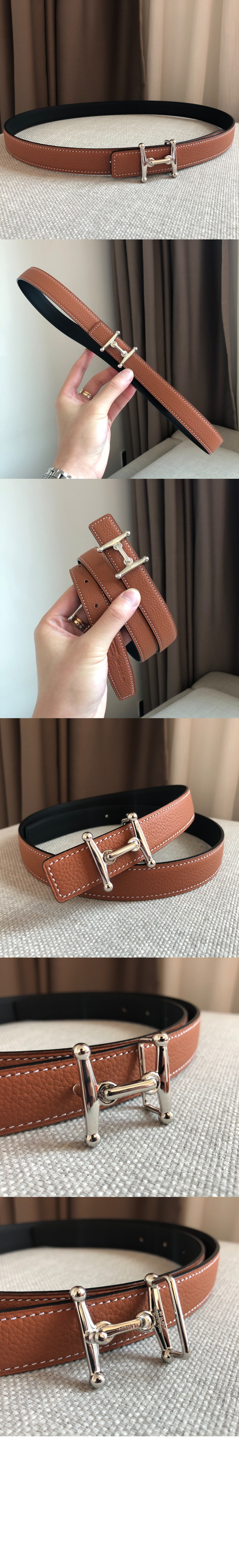 양면 가죽 벨트 > 에르메스