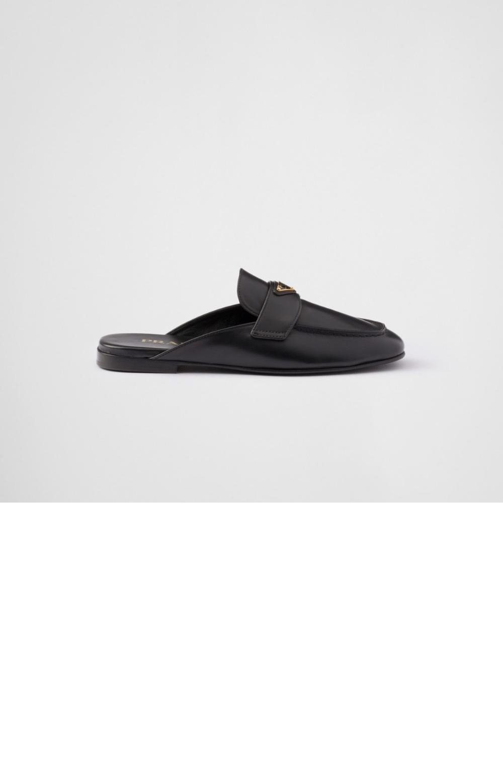 가죽 뮬 1D766N > Sandal Slippers - 샌들 슬리퍼