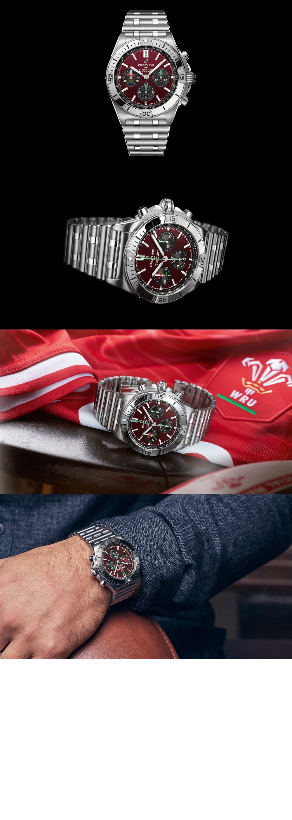 크로노맷 B01 42 식스 네이션즈 웨일스 AB0134A6 > Chronomat - 크로노맷