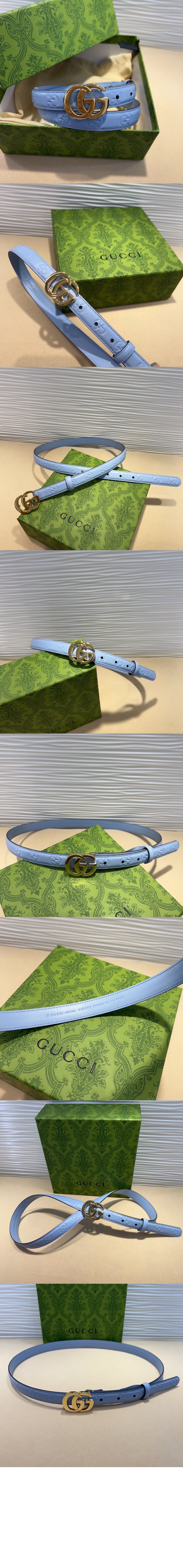 GG 밀라노 씬 벨트 ‎805711 > 구찌