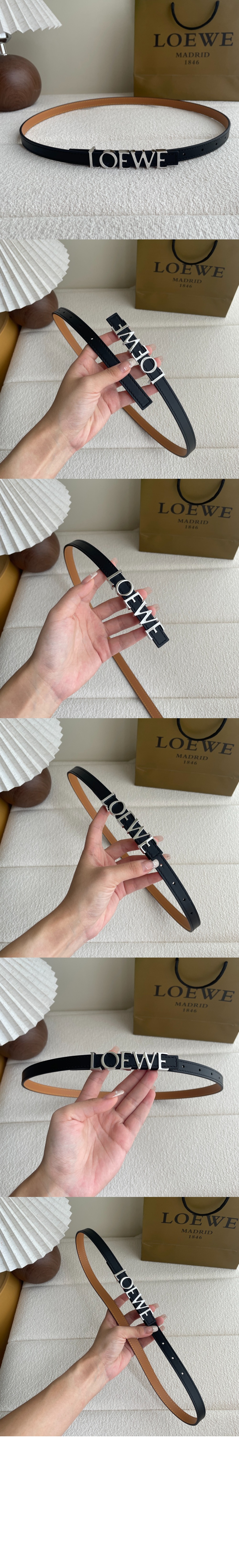 곡물 소가죽 벨트 > 로에베