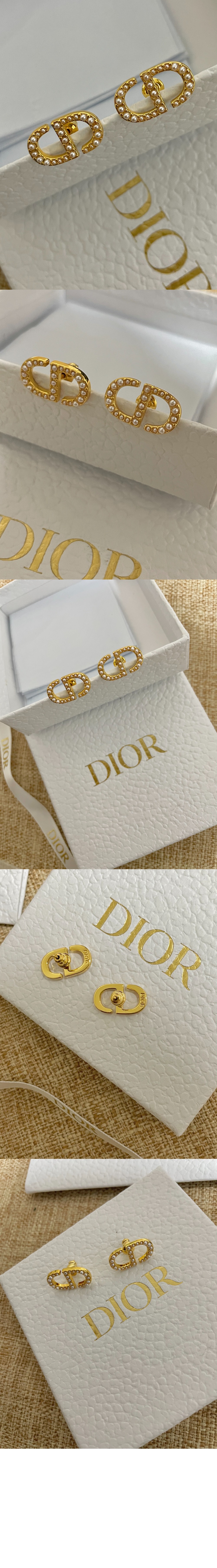 쁘띠 CD 스터드 귀걸이 E1742 > 디올