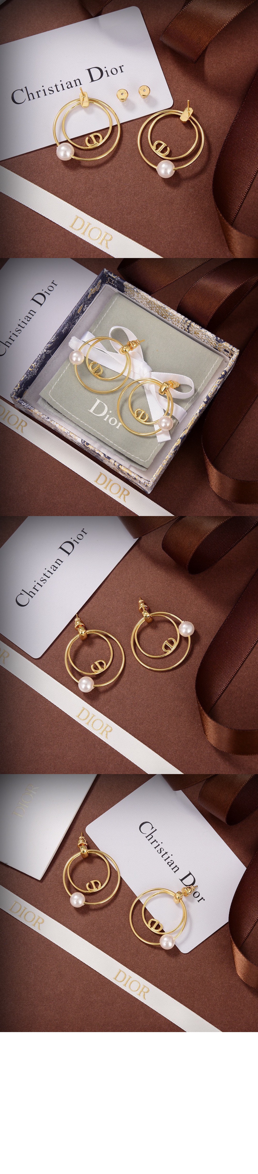 CD Navy 귀걸이 E1754 > 디올