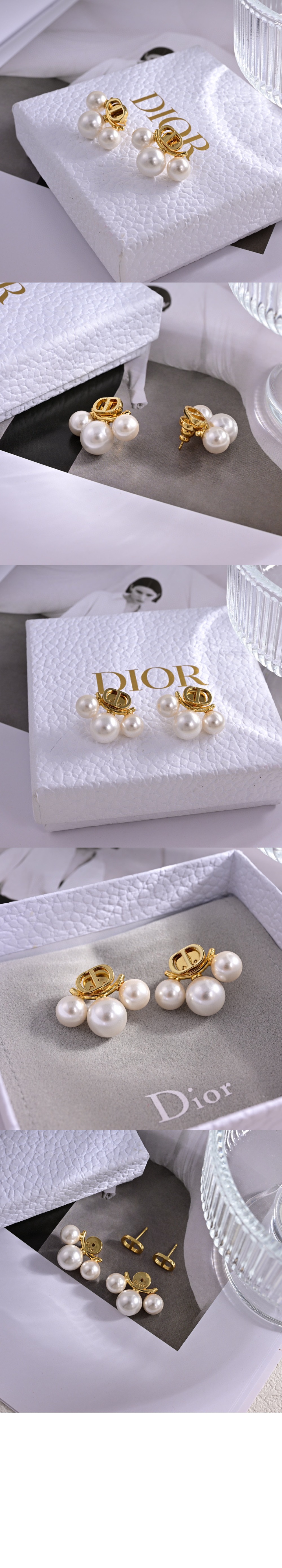 트립티크 미니 스터드 귀걸이 E3343 > 디올