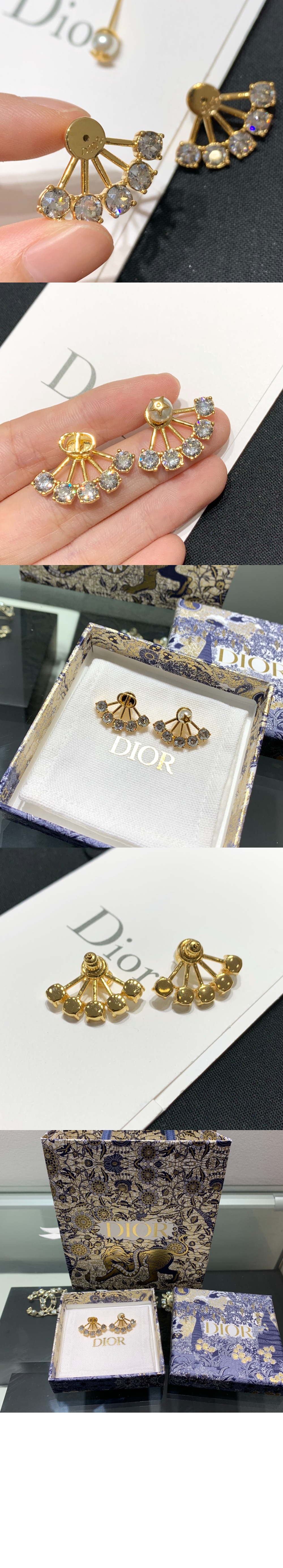 쁘띠 CD 스터드 귀걸이 E1417 > 디올