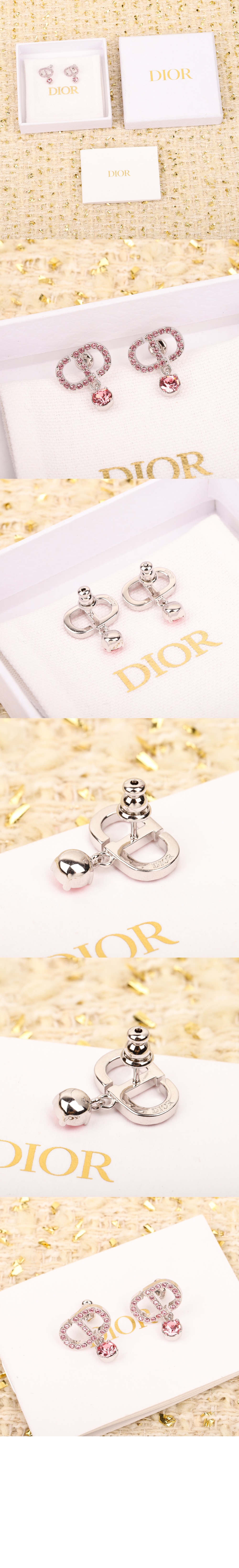 쁘띠 CD 스터드 귀걸이 E3365 > 디올