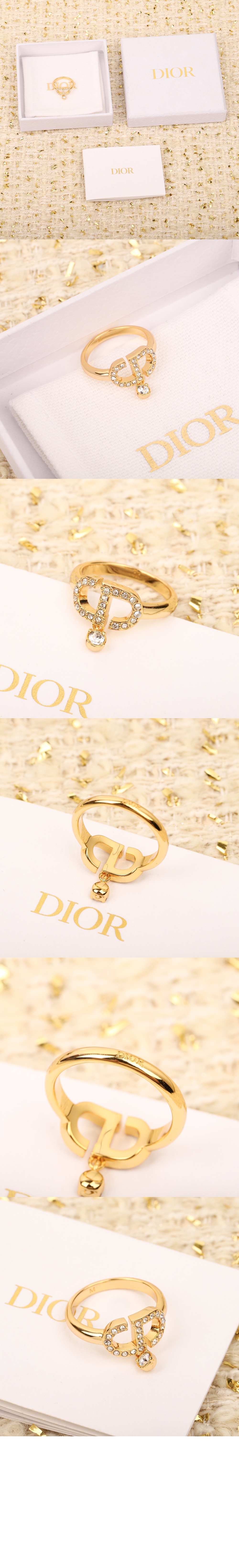 쁘띠 CD 스터드  반지 R2232 > 디올